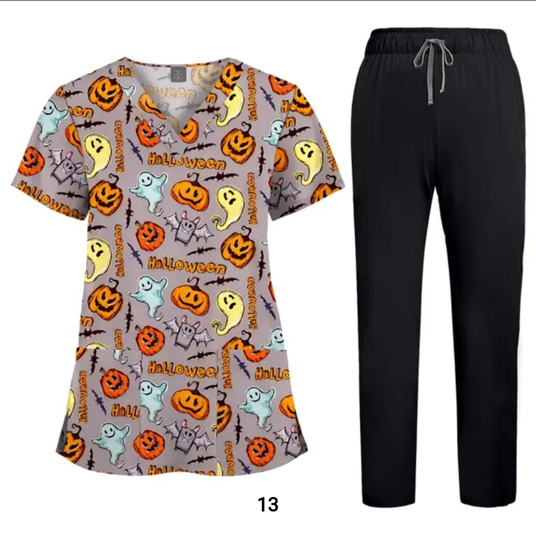 V-Neck Scrub Set – Top & Jogger Pant